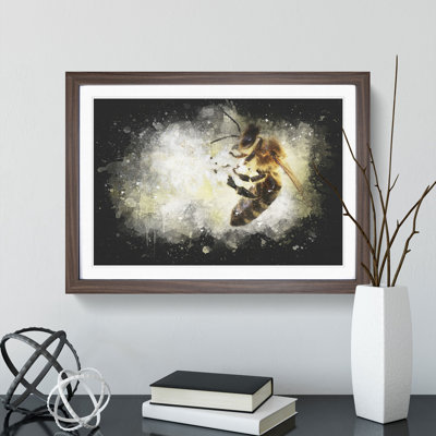 Bee Collecting Pollen Vol.1 - Picture Frame Graphic Art