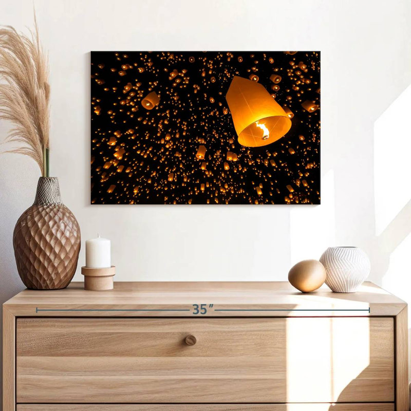 Rorry Lanterns In The Sky, 16" H x 24" W