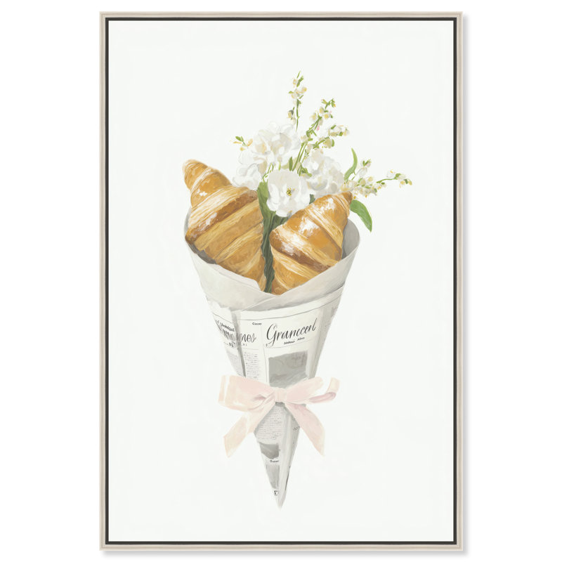 «Pastry Bouquet», reproduction d'art sur toile encadrée par Art Remedy, cadre argenté, 30 x 45, 46"H x 31"W, Silver Frame