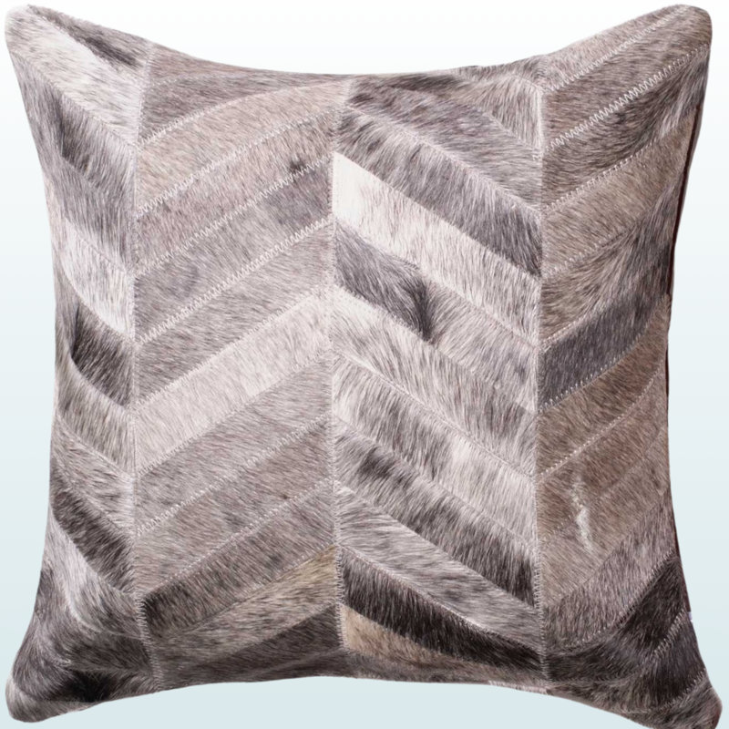Coussin Chevron, Gris, Polyfill