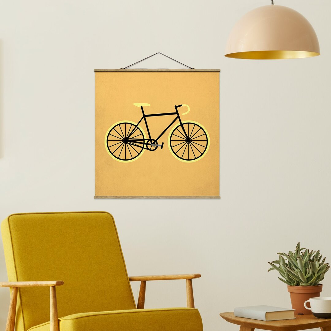 Stoffbild Bike in Yellow