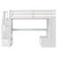 Lit mezzanine avec bureau et tablettes-759093753