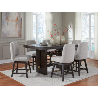 Burkhaus Counter Height Dining Table and Barstools