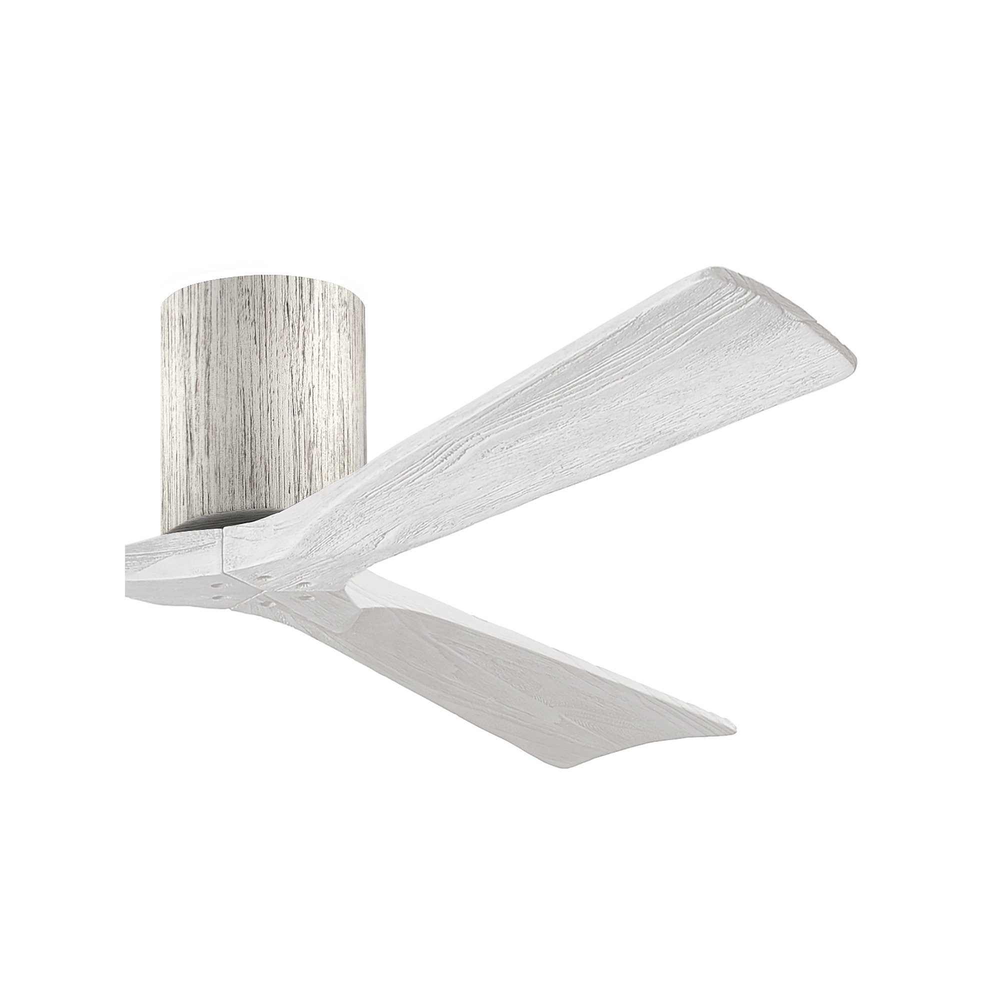 Olivier 3 Blade Ceiling Fan, Barn Wood Tone, 72", Matte White