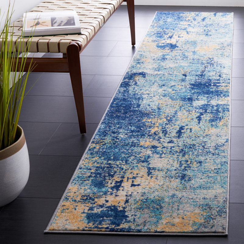 Jasper 100 Performance Abstract Rug, Runner 2' x 9'