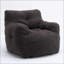 Fauteuil à billes Soft Teddy - ergonomique, sans assemblage, gris foncé | Ours en peluche | Gris foncé