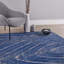 Indigo Emna - palmiers - bleu indigo-687025714