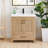 Bondi 30" Single Bathroom Vanity in Light Brown with White Artificial Drop-in Sink without Mirror