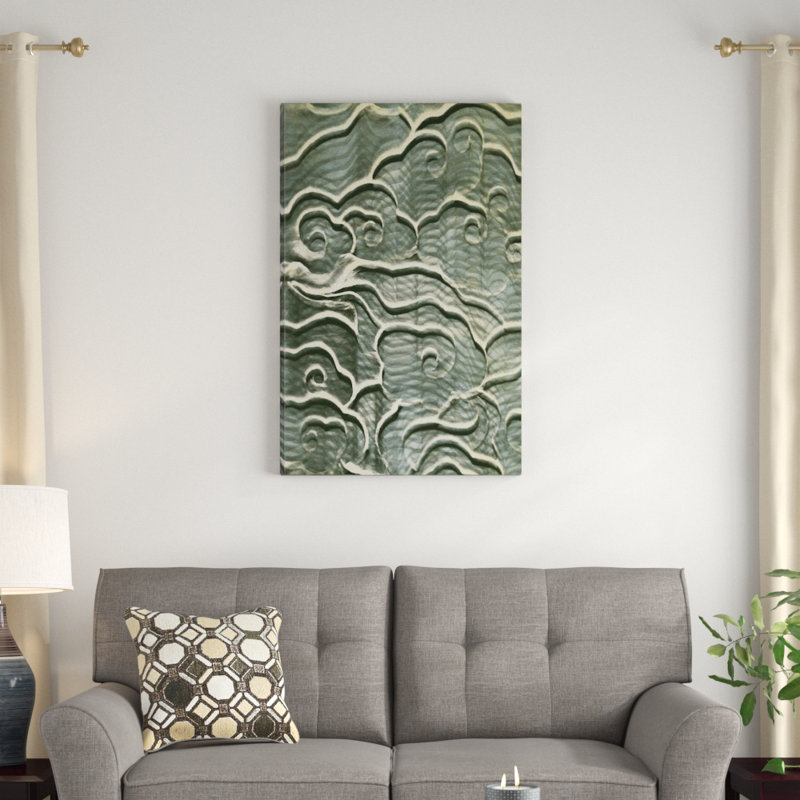 Steel Waves par PI Studio - reproduction sur toile tendue, H 40 po x l 26 po x P 1,5 po, Pas de tapis, Toile tendue