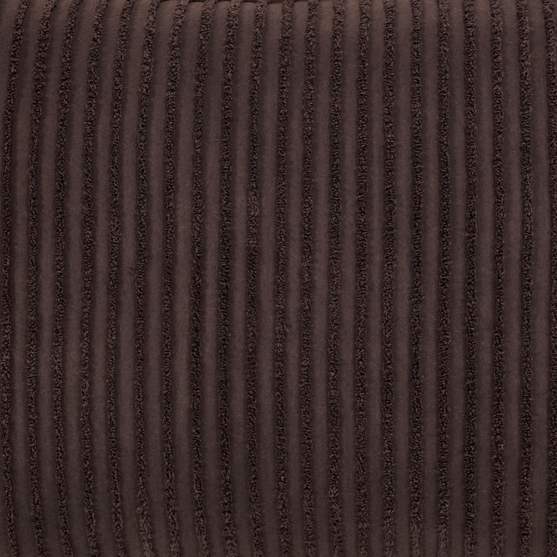 Housse de coussin 100% coton Jullian, Taie décorative standard, Chocolat