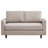 Bozarth 60.6" Upholstered Loveseat Sofa With Armrest Black Legs-1598733655