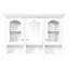 Armoire de salle de bain 47 po - 6 tablettes spacieuses, espace de rangement à l'épreuve de l'espace 47,8 po, 3 surfaces d'eau amovibles modernes