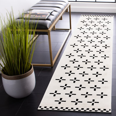 Tapis à motif géométrique Siarrah Performance