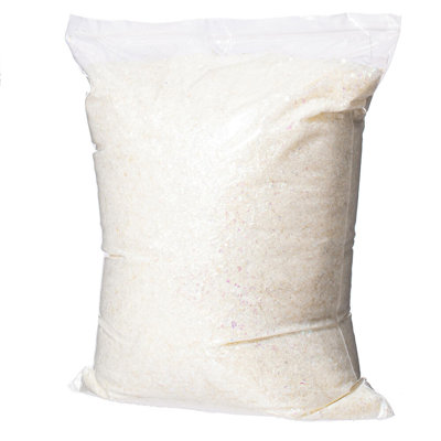  Mixed White and Pink Iridescent Artificial Scatterflakes, 8 Lb Box