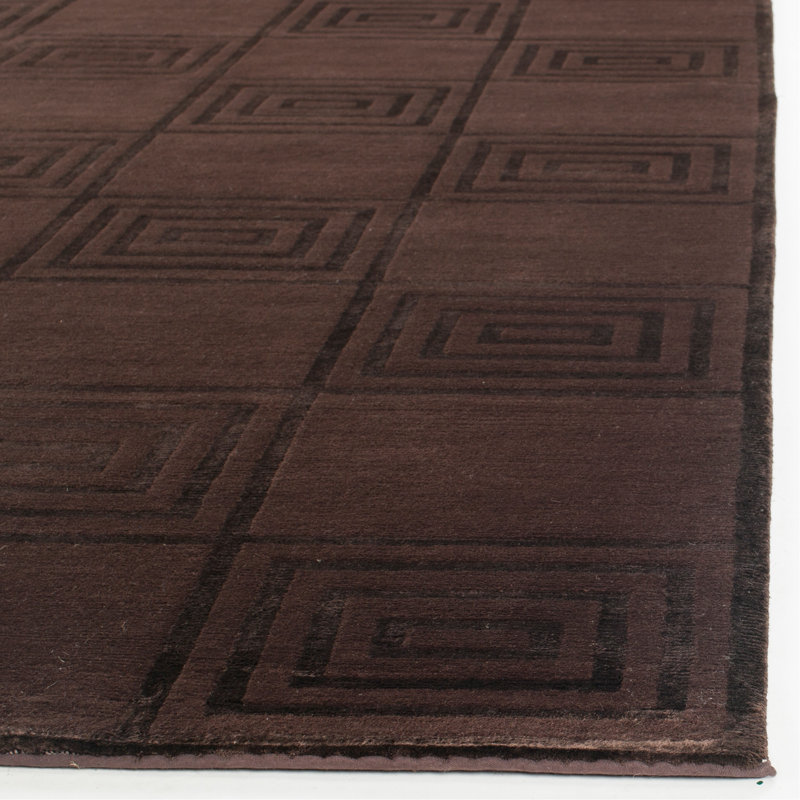 Ralph Lauren Alistair Tiles Wool, Viscose Geometric Rug, Rectangle 4' x 6'