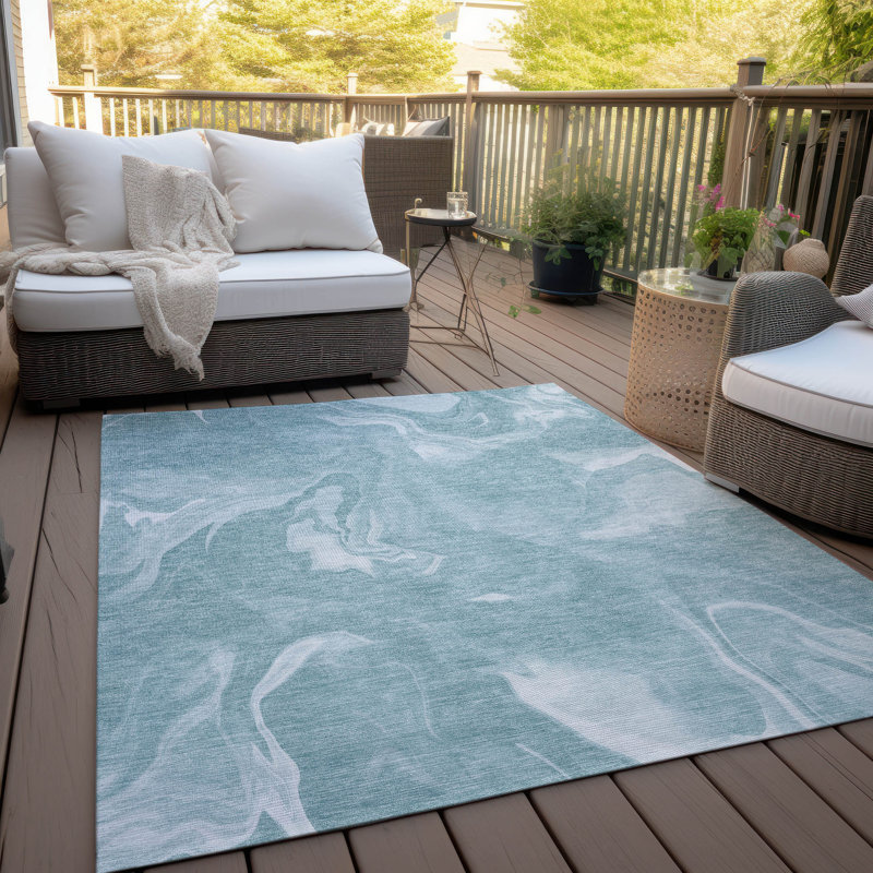 Tapis intérieur / extérieur Cecelio, Rectangle 2 pi 6 po x 3 pi 10 po