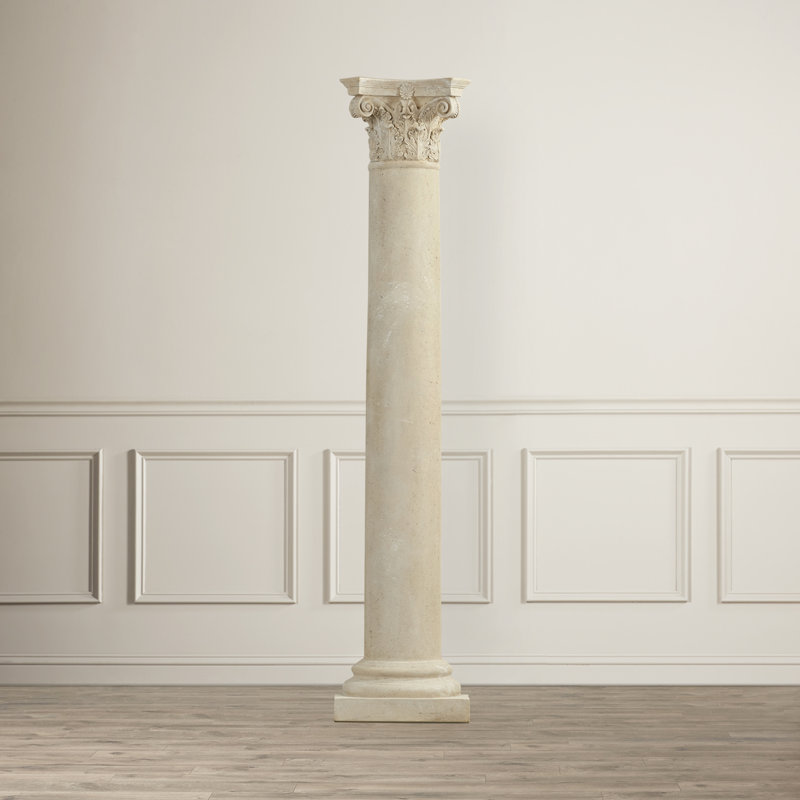 Areti Corinthian Half Column Wall Sculpture