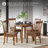 Tanan Extendable Round Solid Wood Base Dining Table
