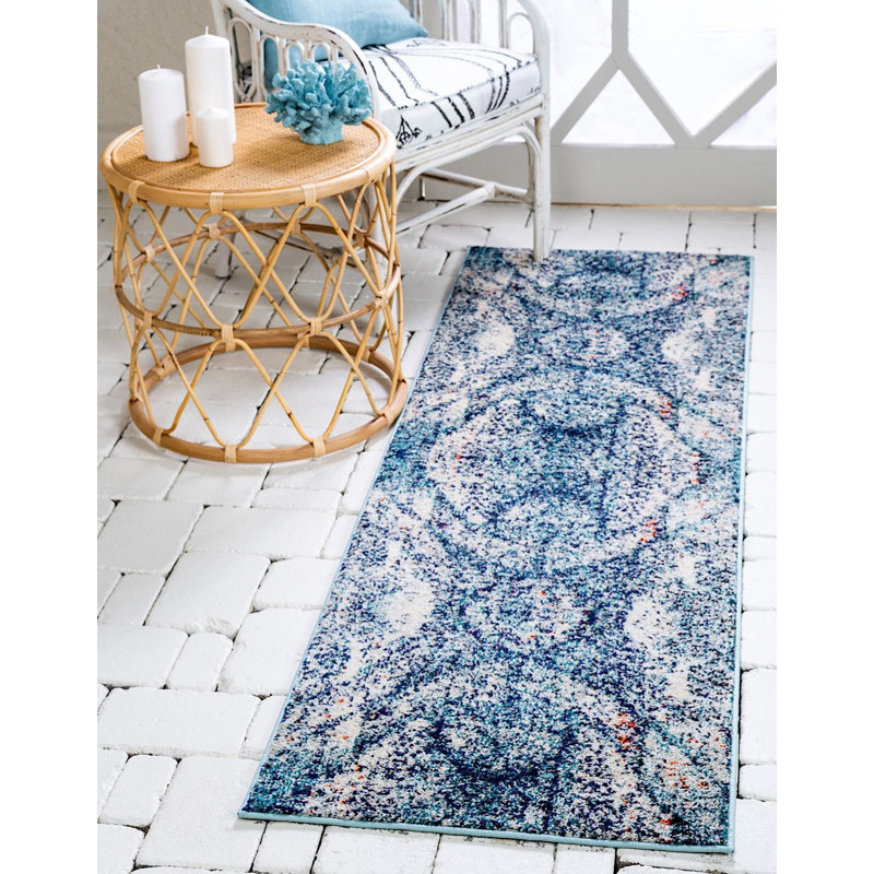 Dimonetta Washable Geometric Indoor Rug, Runner 2'7" x 10'
