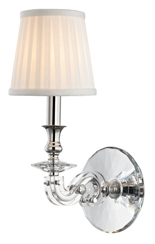 Lapeer Armed Sconce, Polished Nickel
