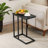 Camillie C Shaped End Table TV Tray Set-117726281
