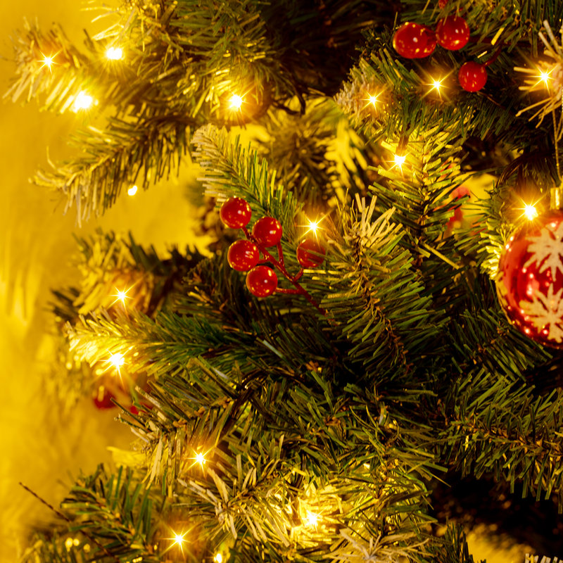 Arbre de Noël à pointe floquée, 7'