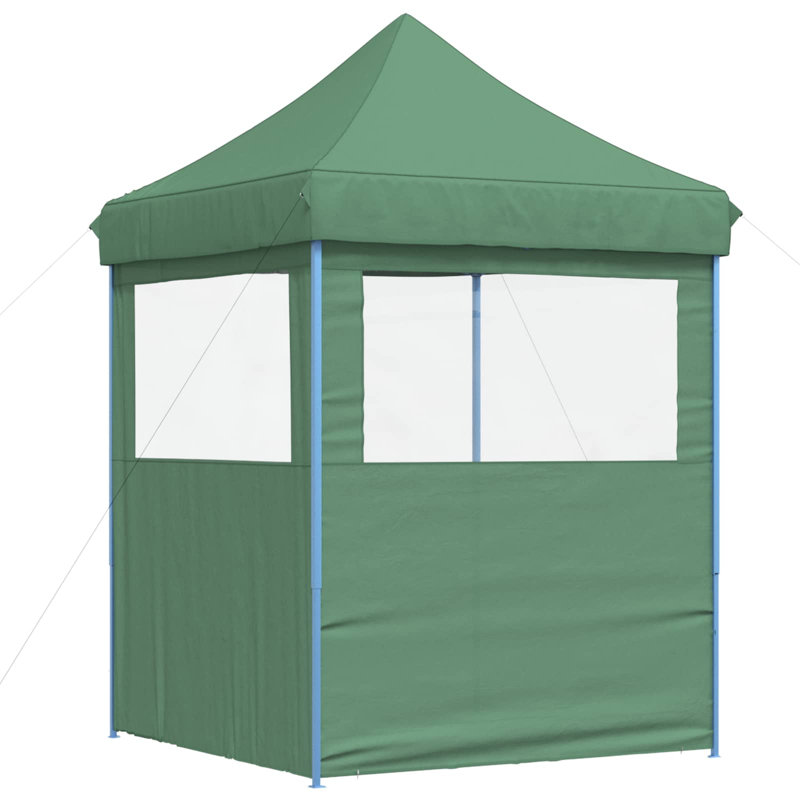 Vidaxl Foldable Tent Canopy Patio Pavilion Gazebo Pop Up Tent Marquee Canopy, Green, Blue, 306cm H x 200cm W x 200cm D