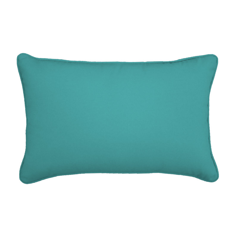  Outdoor Sunbrella Lumbar Pillow, Canvas Aruba Sunbrella® Canvas, 13" H x 21" W