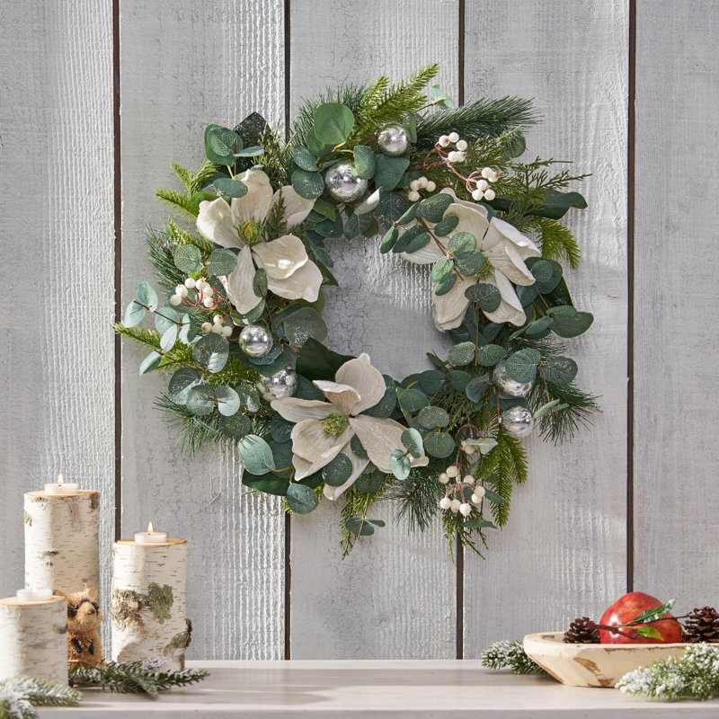 Donway Faux Foliage Polyester 21.75'' Wreath