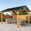 Pavillon de jardin à structure en métal