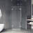 Gemini 46" W x 46" D x 73" H Hinged Frameless Shower Enclosure with 3/8  Clear Glass-50962123
