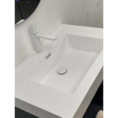 Plateau de meuble-lavabo 24 po avec lavabo intégré Riley (meuble-lavabo non inclus)