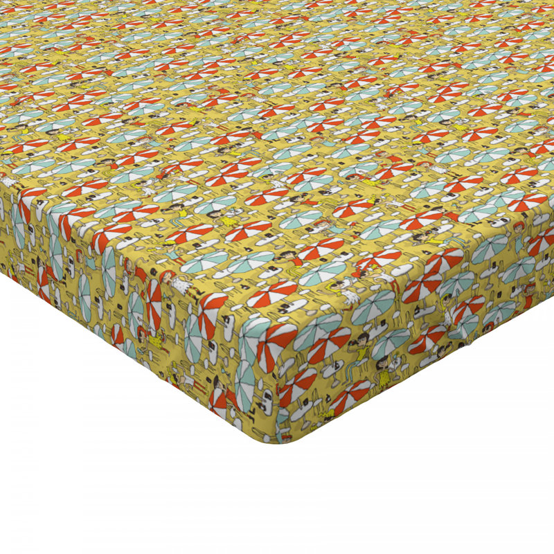 Microfiber Floral Fitted Sheet, Full Fitted Sheet