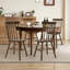 Chaises de salle à manger Windsor à dossier étroit et 7 fuseaux, ensemble de 8, en bois massif, pour cuisine et salle à manger-1983903636-2038133791