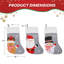 Ensemble de chaussette de Noël 6 pièces, décorations de Noël