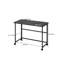 Bureau pliable noir de 39,37 pouces, table d'écriture pliable compacte pour petit bureau à domicile-1972616085