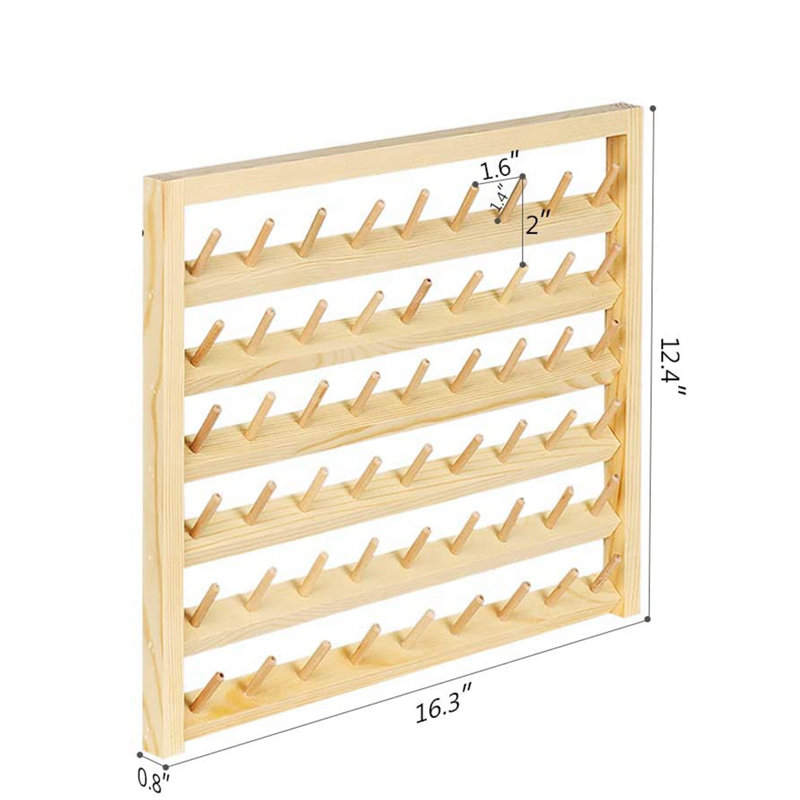 54-Spool Sewing Thread Rack with Hanging Hook