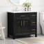 36 Inch Solid Wood Bathroom Vanity With Sink, Two Doors, Three Drawers, And Durable MDF Construction For Efficient Storage-116332422