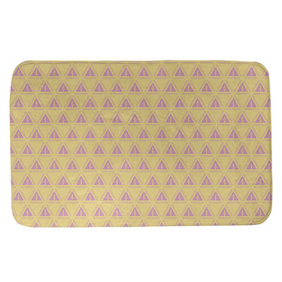 Tapis pour salle de bain à arbres minimalistes Barbra