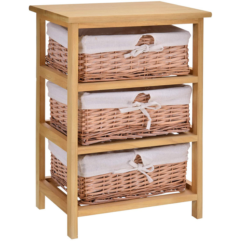 Moises 29cm W Wood Shelving Unit