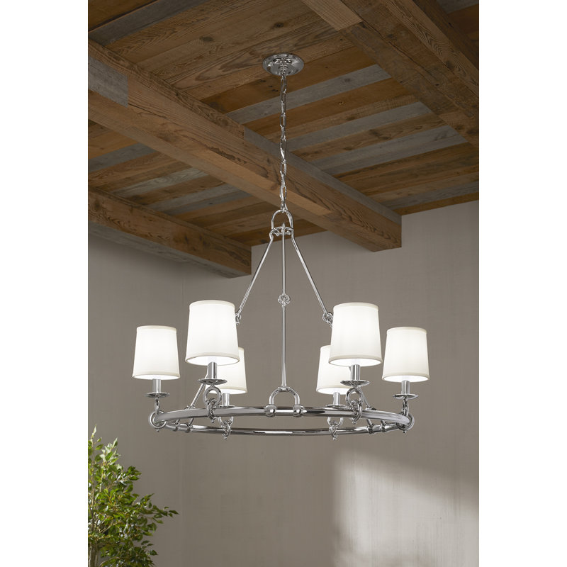 Terret™ 35.75" Six-Light Chandelier, Vibrant Brushed Bronze