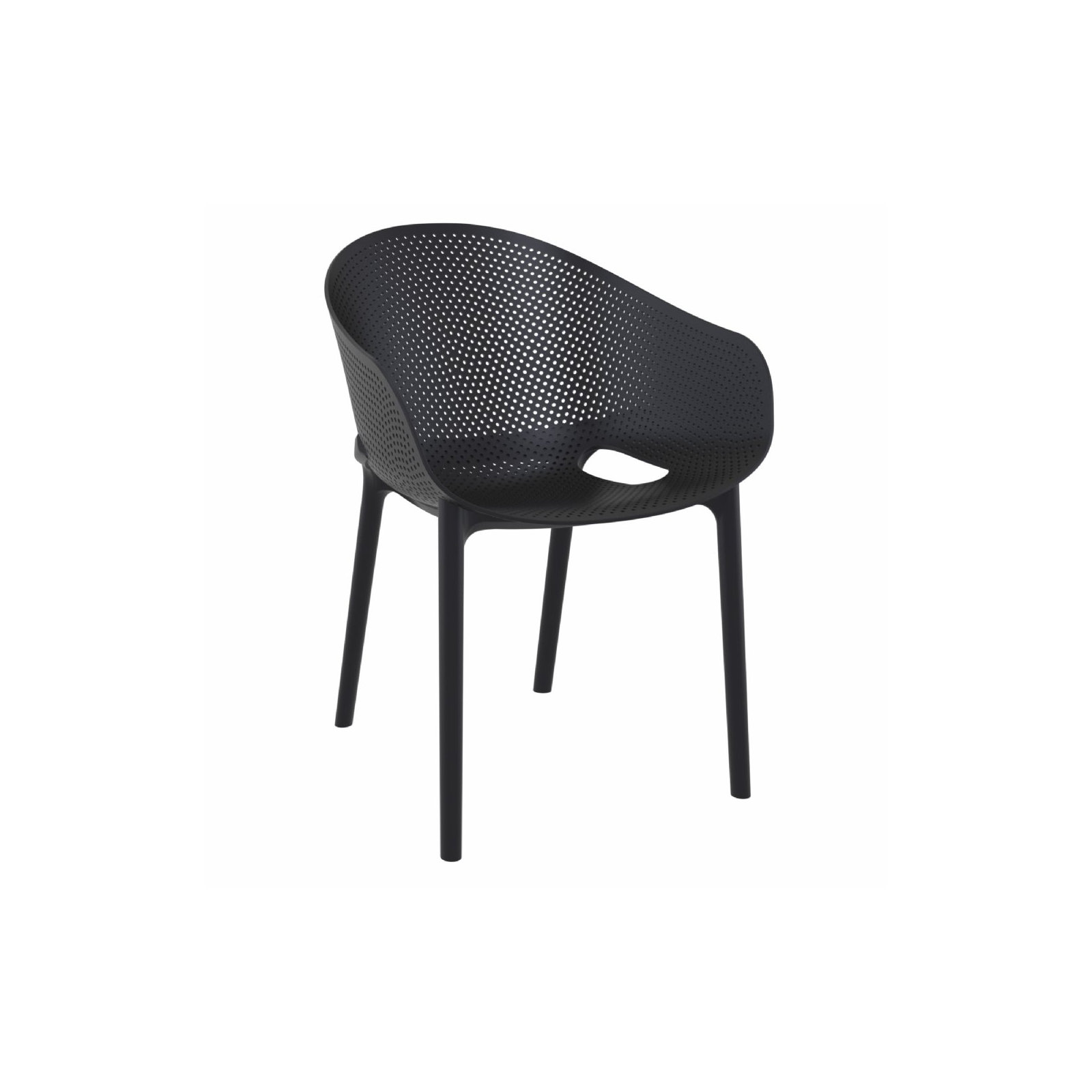 Farrah Square 2 - Person Bistro Set, Black