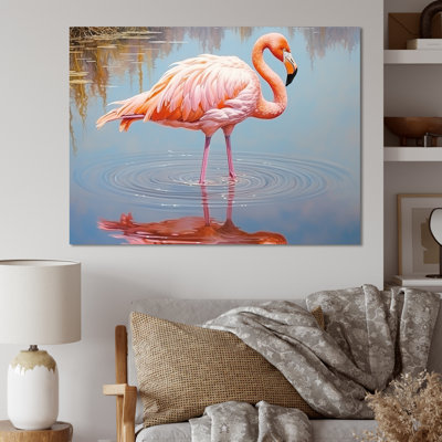«Pink Flamingo Secret Beauty» sur toile