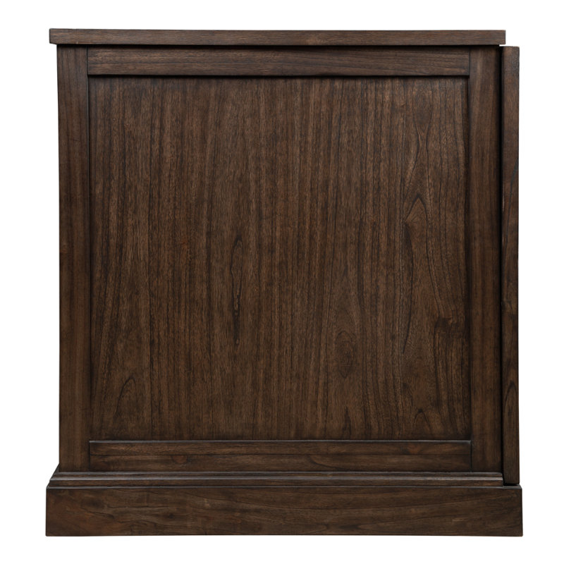 Tipple Burnished Oak Wine & Bar Console with Expandable Top