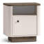 Vilavio Single Door Nightstand with Niche 50 cm Cashmere Windmill Dark Oak