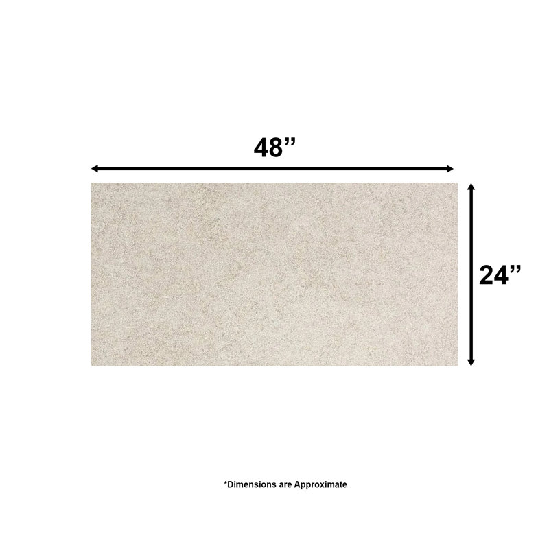 Florim Sensi 24 x 48" Lithos Italian Stone Look Porcelain Tile, White