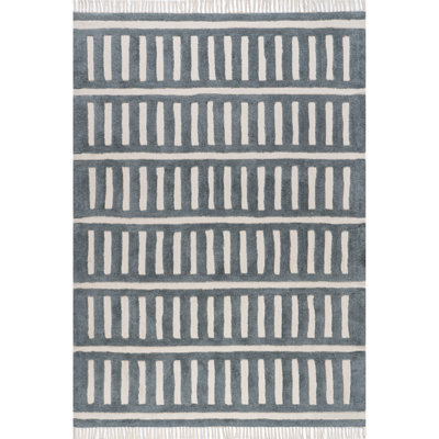  Merrick Tasseled Wool Area Rug