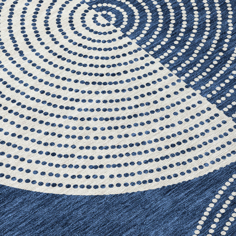 Machine Washable Indoor/Outdoor Jenning ACN2281 Geometric Rug, Rectangle 8' x 10'