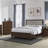 Anza Walnut 2-Drawer Nightstand Bedside Table