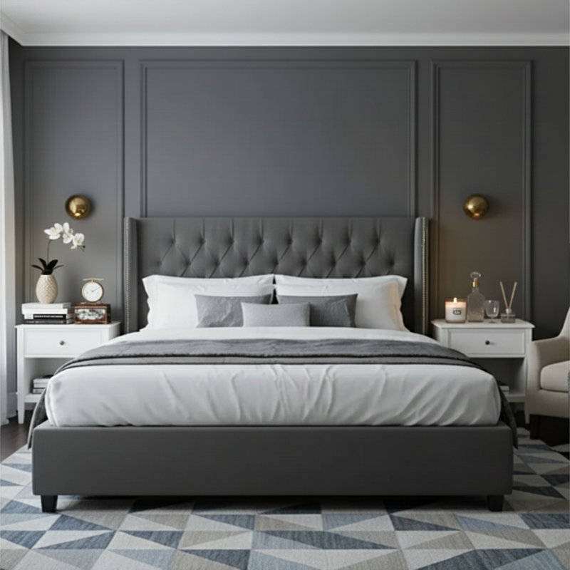 Half Sphere Metal Body Button Wall Sconce